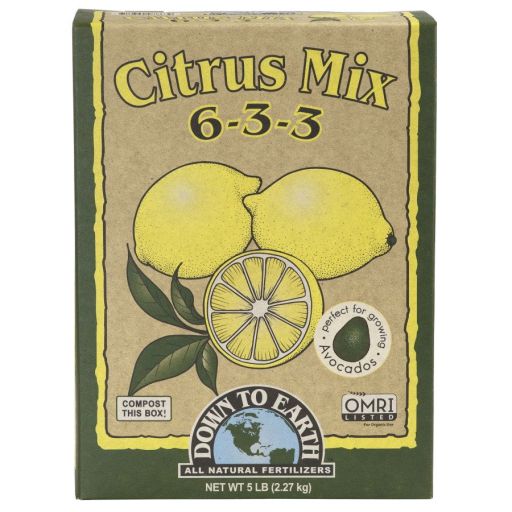Down to Earth (#DTE07863) Organic Citrus Fertilizer Mix 6-3-3  5 lb