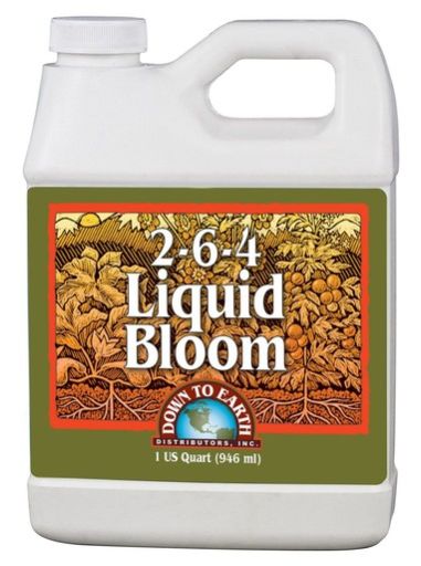 Down To Earth Bloom Fertilizer 2-6-4 1qt 100524013