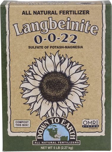 DTE - Langbeinite Fertilizer Mix 0-0-22  5 lb