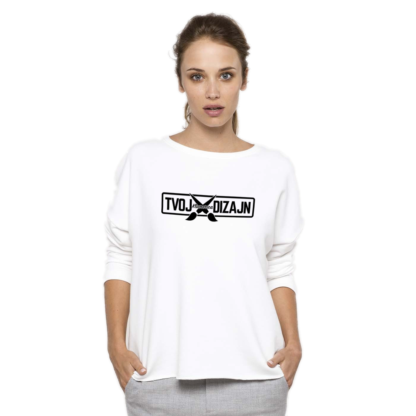 Ženski sweatshirt sa tiskom