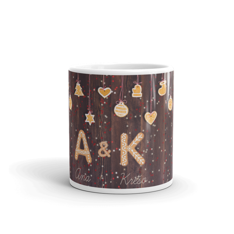 Božićni kolačići inicijali