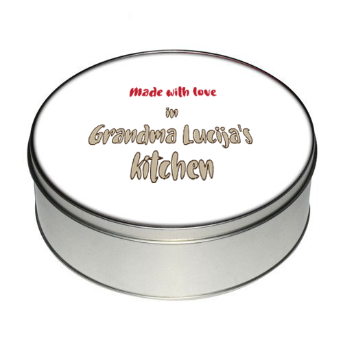 Kutija Grandma's Kitchen, Oblik kutije:: Okrugla