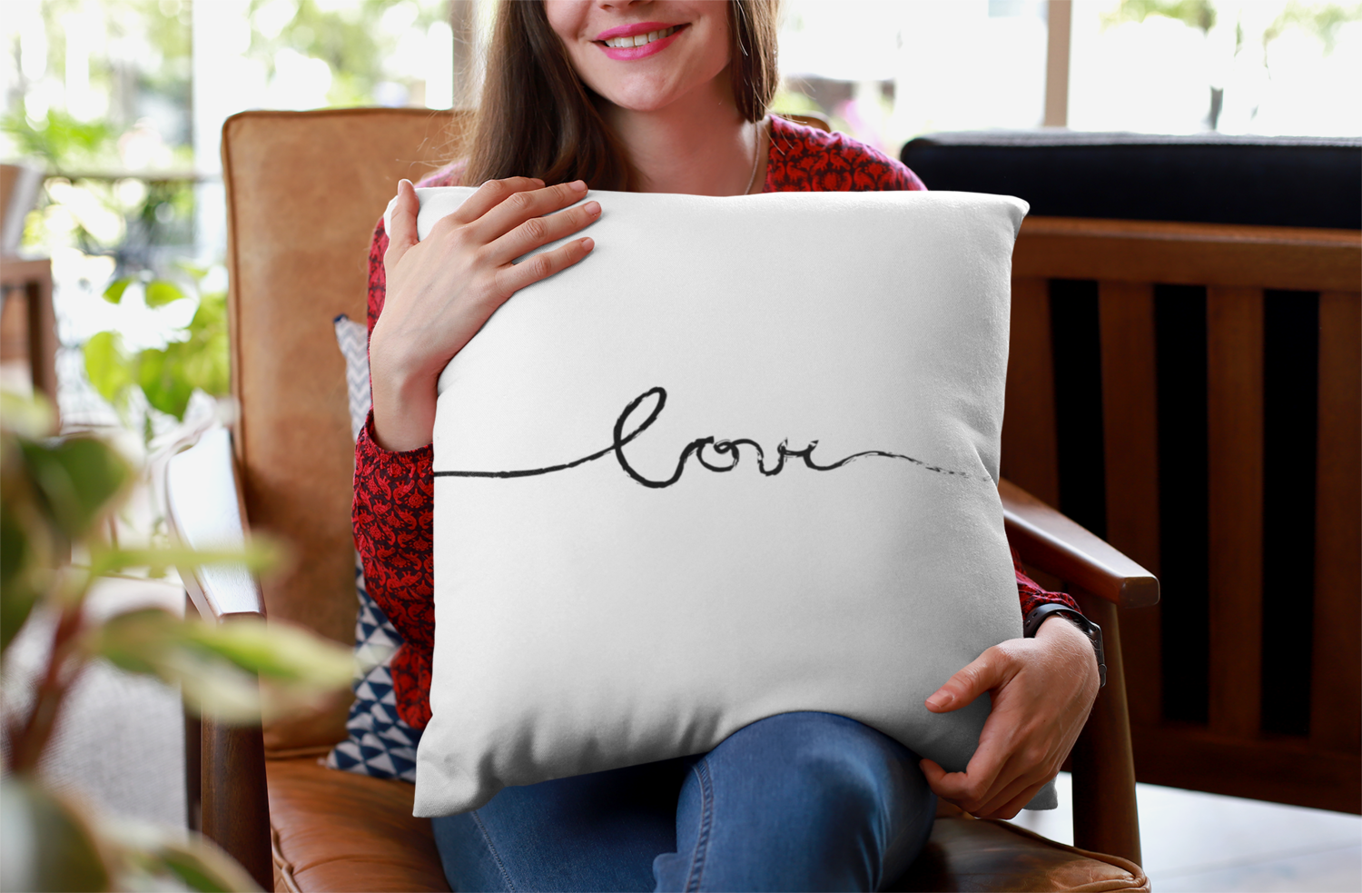 Jastuk Love potpis
