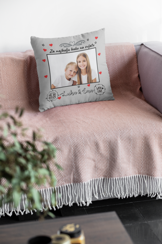 Za najbolju baku - personalizirani tisak na jastučnicu