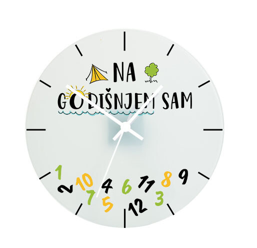 Zidni sat Na godišnjem sam
