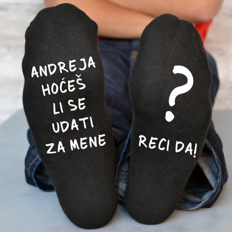 Personalizirane čarape prosidba