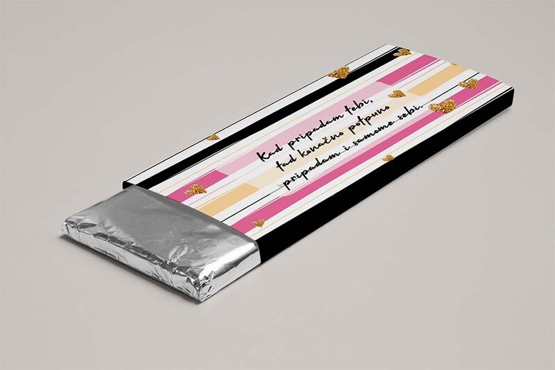 Personalizirana čokolada s porukom