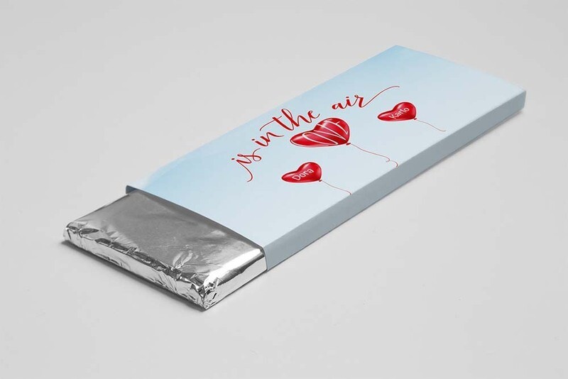 Personalizirana čokolada Love is in the air