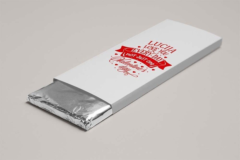 Personalizirana čokolada Valentinovo