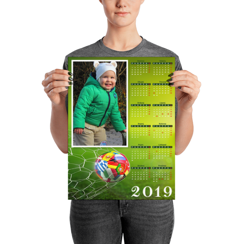 Personalizirani dječji poster kalendar 50x70cm