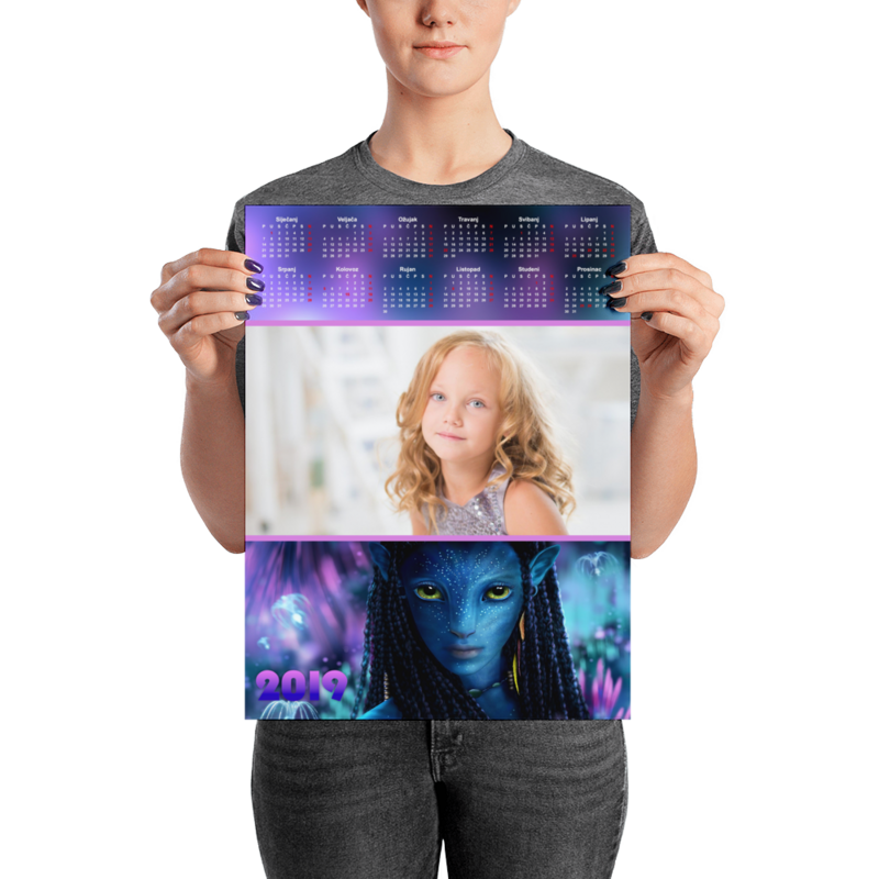 Personalizirani dječji poster kalendar 30x40cm