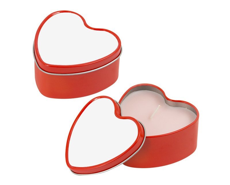 Svijeća u metalnoj kutijici - srce