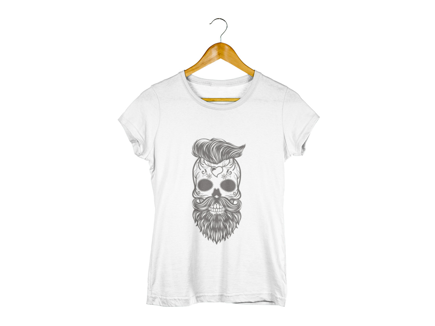 Hypster skull, Boja:: Bijela