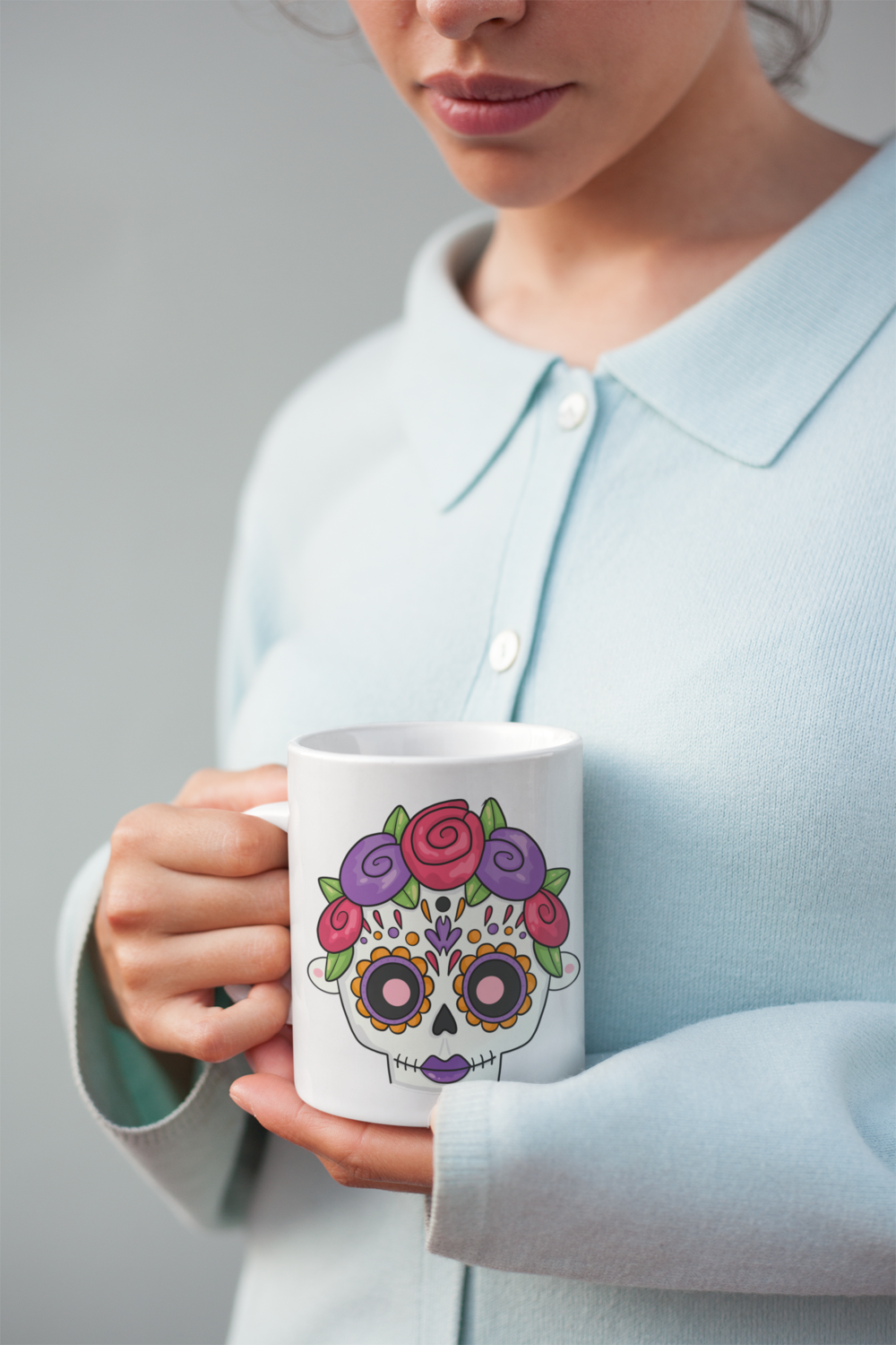 Halloween skull saliva vizual