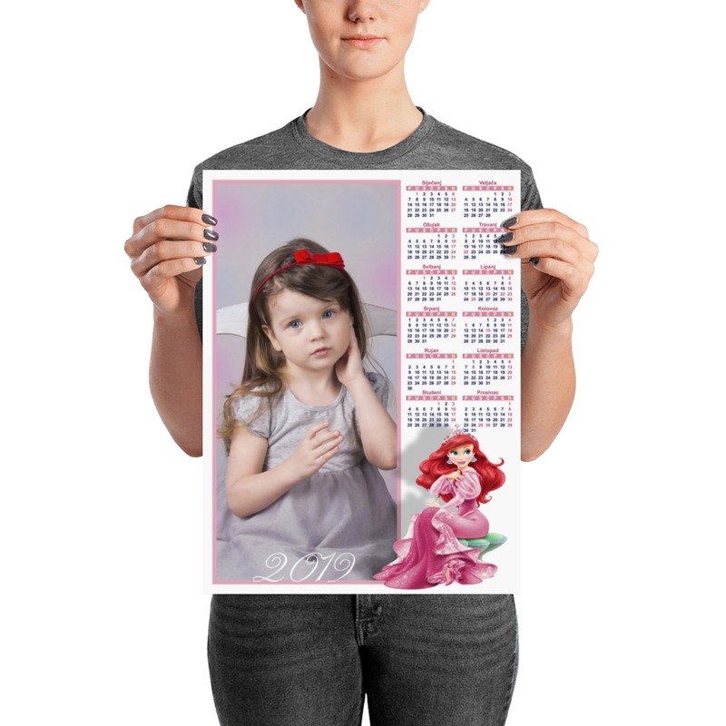 Personalizirani dječji poster kalendar 20x30cm