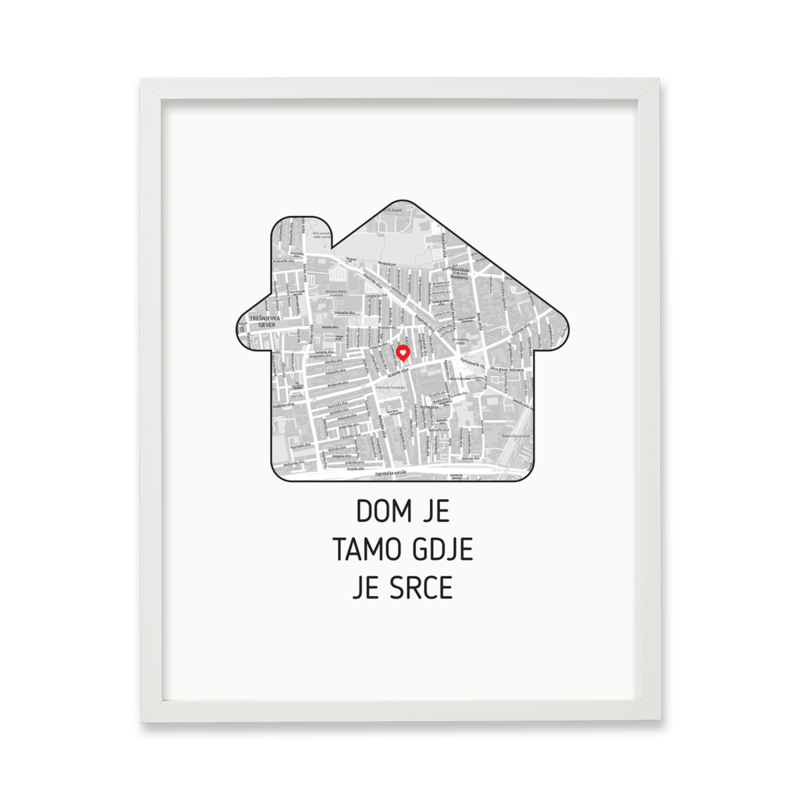 Personalizirana lokacija doma na karti