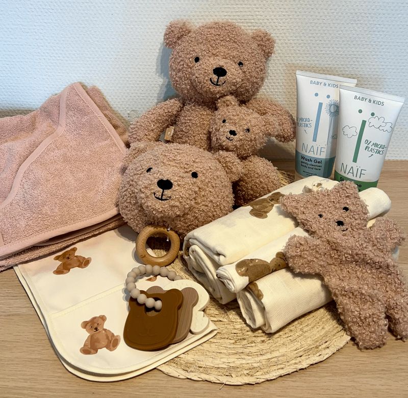 Kraampakket Teddy Bear Wild Rose XL