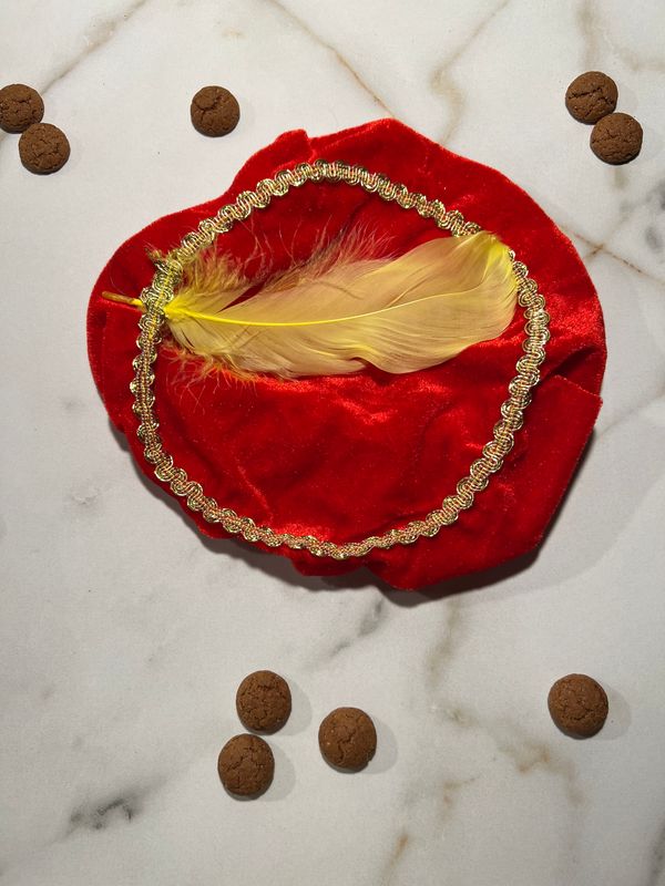 Pietenmuts met naam - Rood