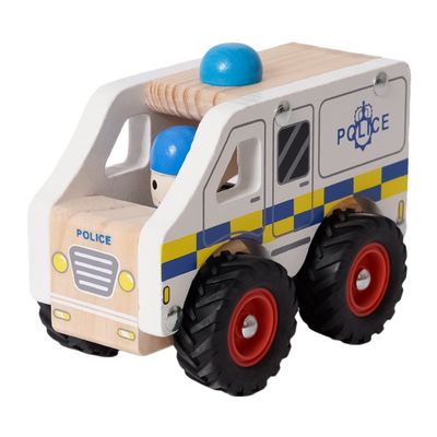 Houten politiewagen