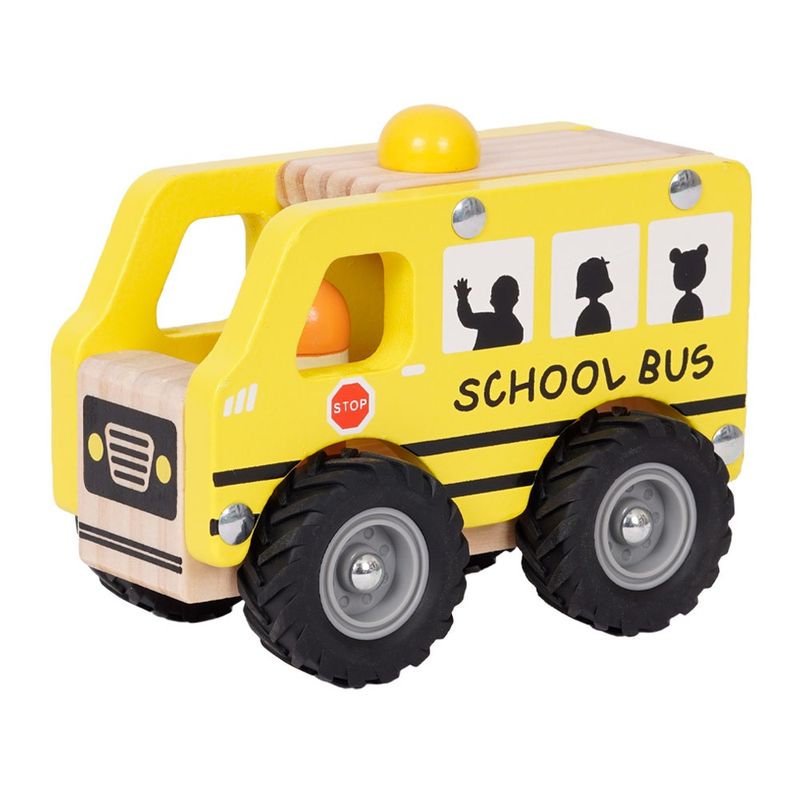 Houten schoolbus