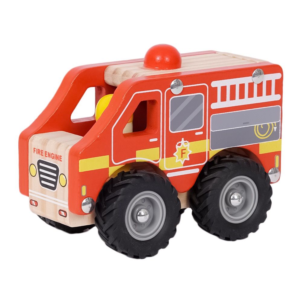 Houten brandweerwagen