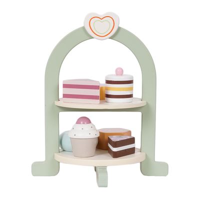 Houten Etagère met Gebakjes