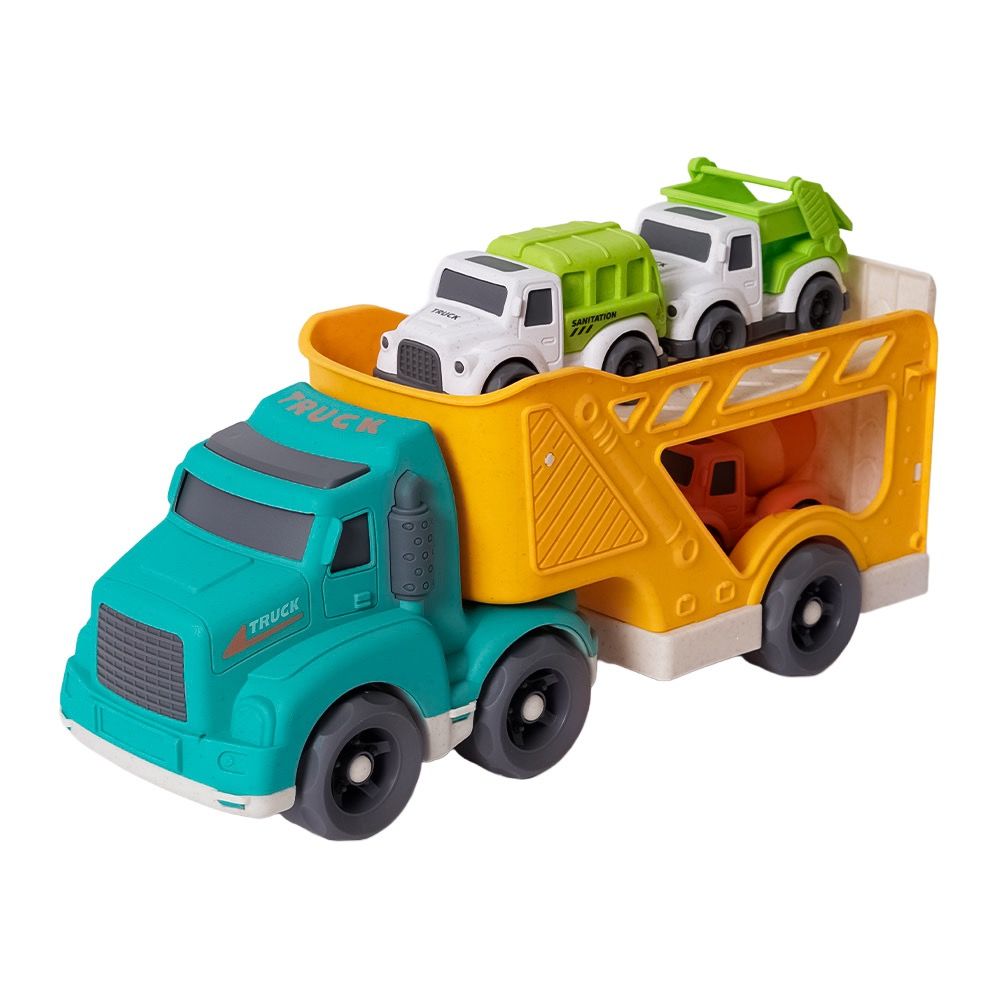 BIOplastic Transportwagen met 3 kleine vrachtwagens