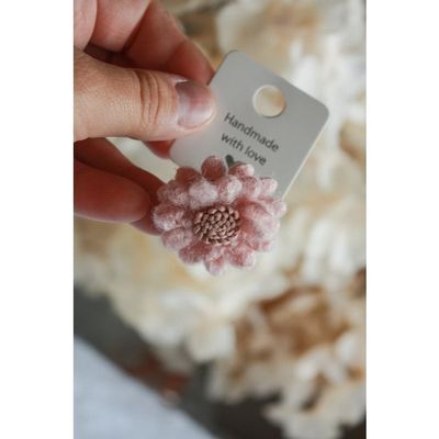 Haarelastiekje Wolvilt Roze