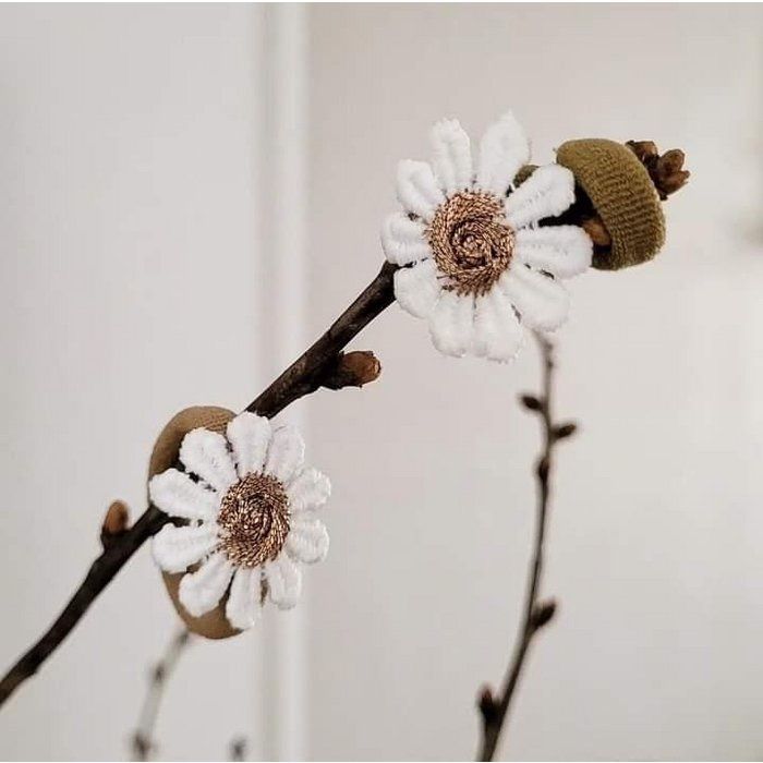 Haarelastiekjes Madelief Brons - 2 Stuks