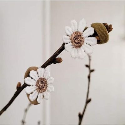 Haarelastiekjes Madelief Brons - 2 Stuks