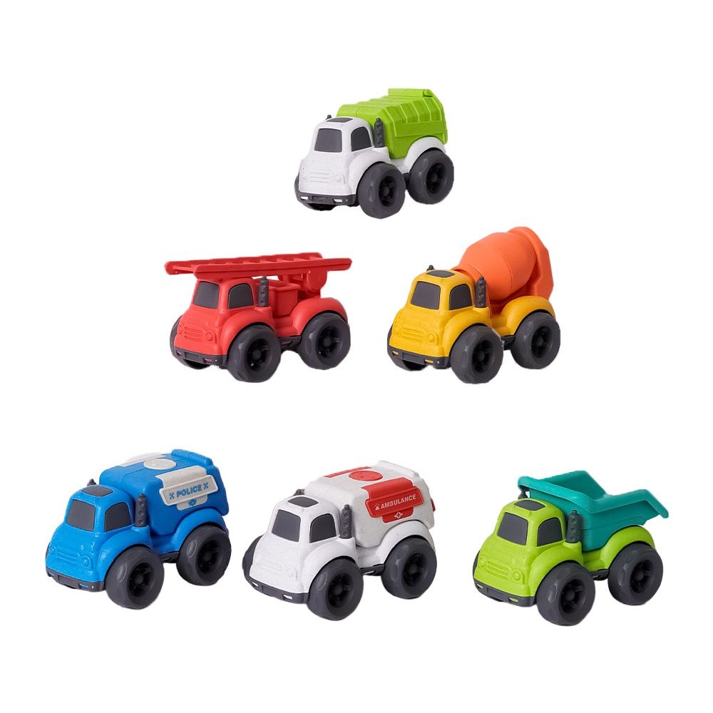 BIOplastic Truck set 6-delig – 11 cm