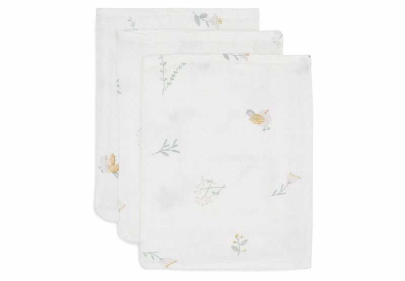 Washandje Hydrofiel Lovely Birds - 3 stuks
