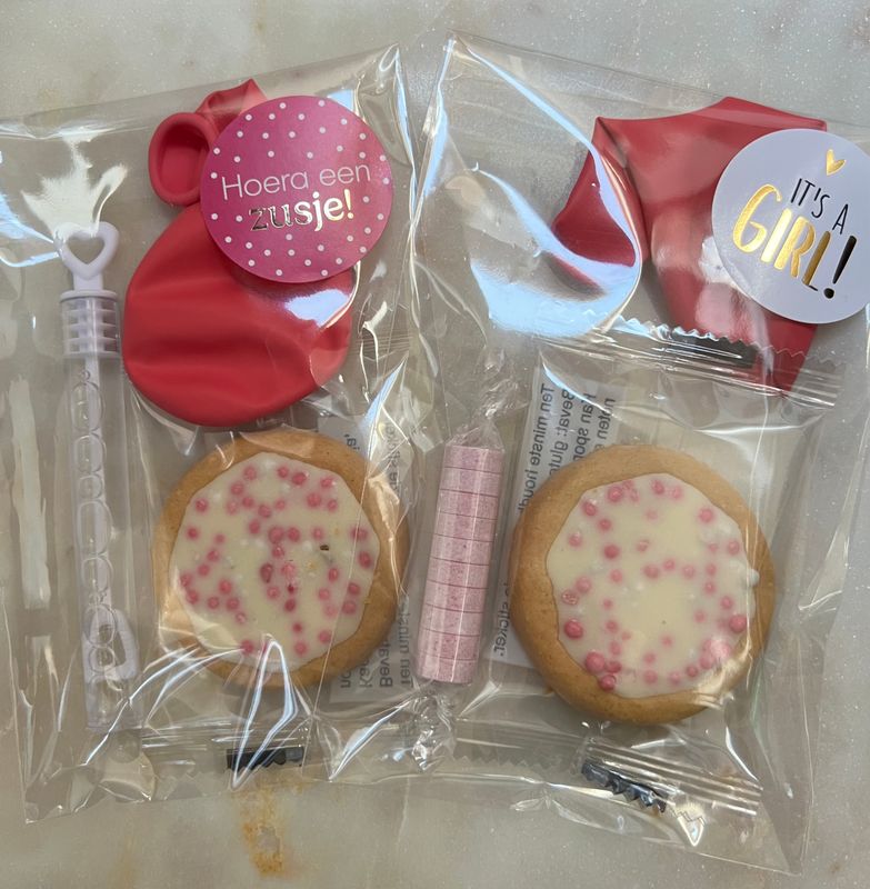 Geboortetraktatie Meisje - Koekje