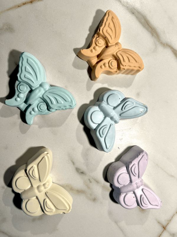 Verjaardagstraktatie Vlinder Stoepkrijt