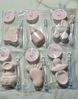 Geboortetraktatie Meisje - Stoepkrijt Mix Bellenblaas