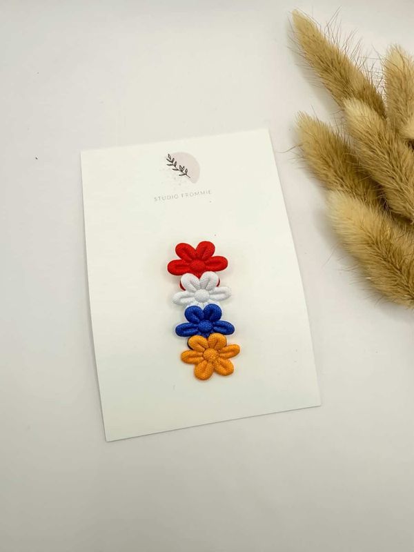 Koningsdag Bloem Rood/Wit/Blauw/Oranje