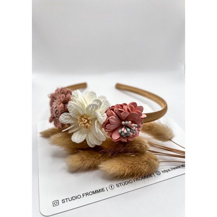 Diadeem Bloem - Roze