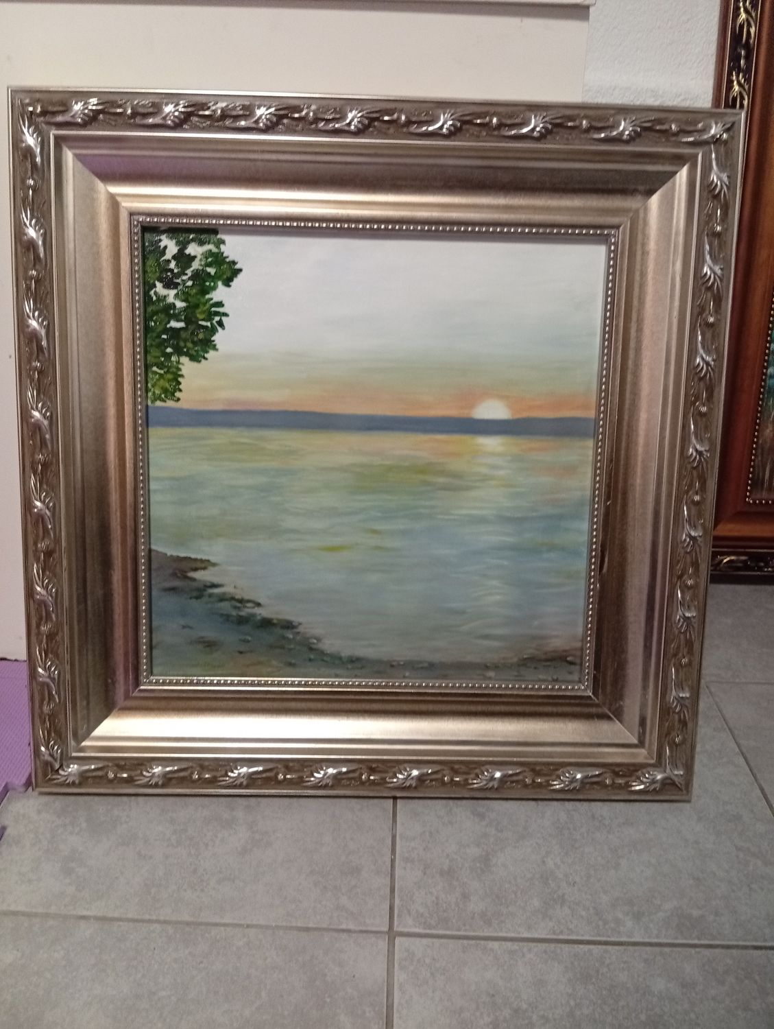 Залез на сонце во Трпејца, Охрид, Македонија 