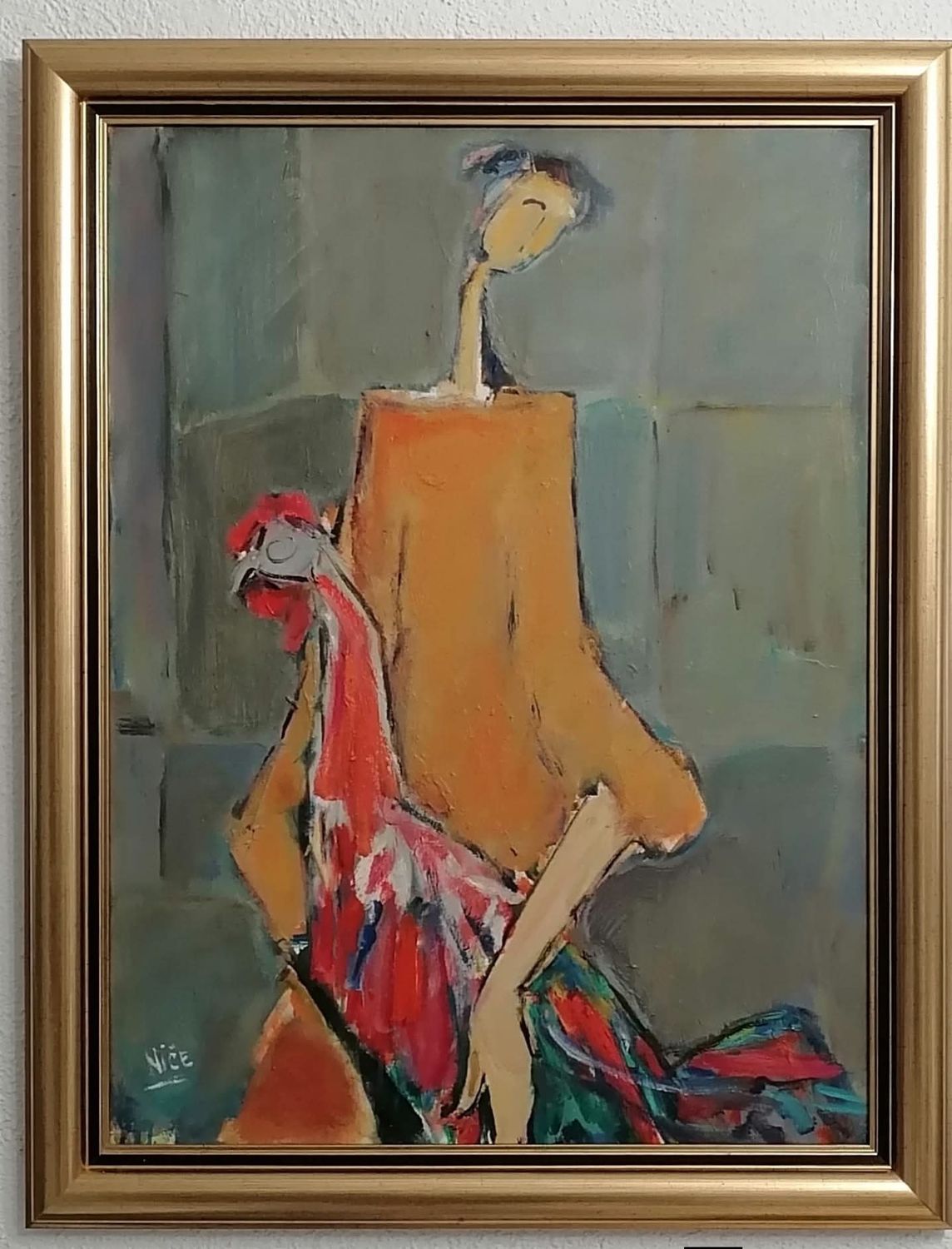 Дама со црвена птица