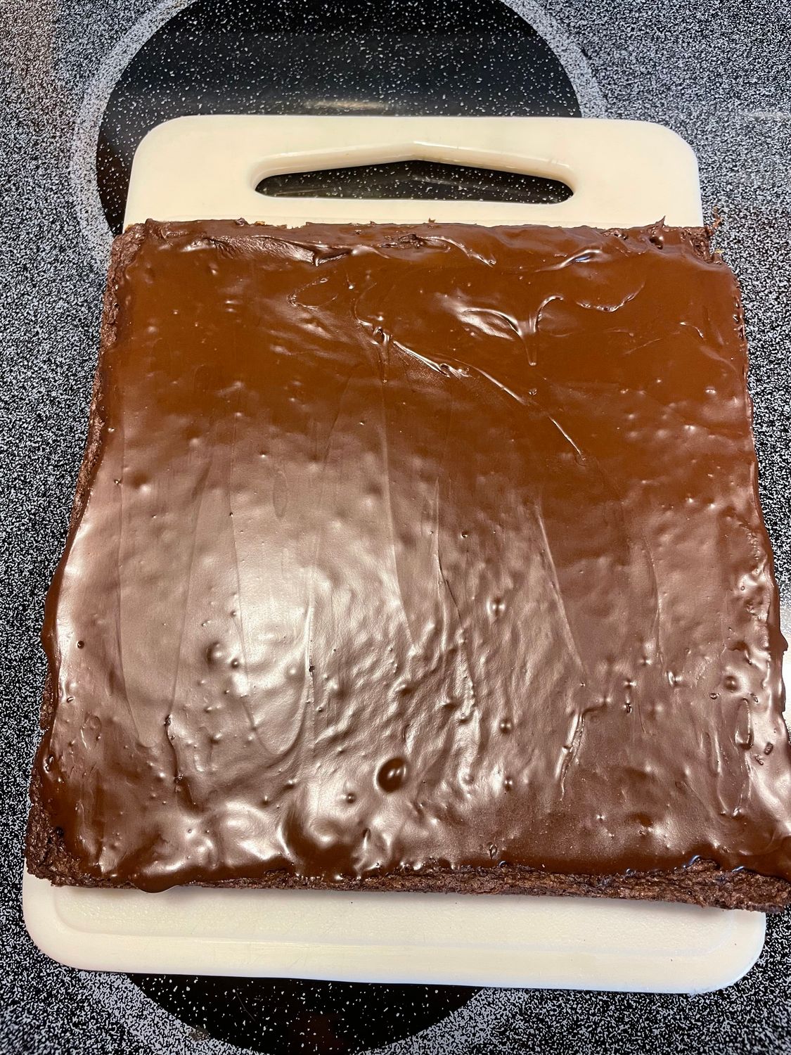 A pan of brownies