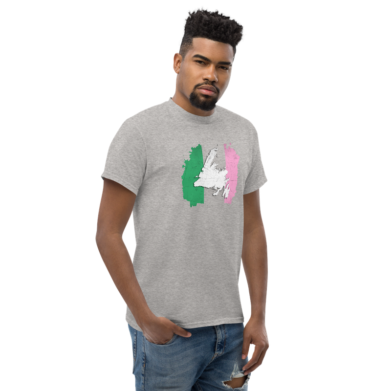 Republic of Newfoundland Distressed Map Unisex classic tee
