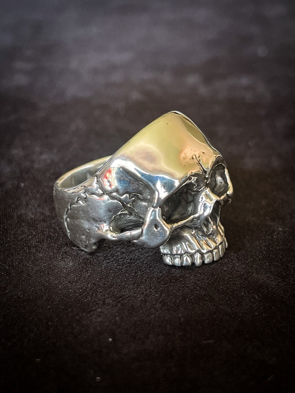 Sterling Silver Jawless Skull Ring