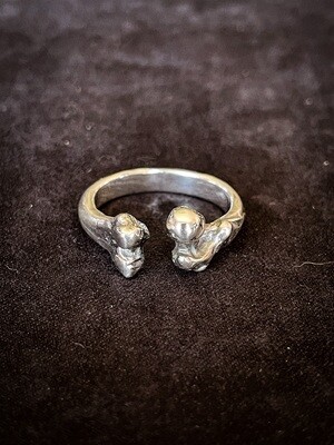 Sterling Silver Bone Ring