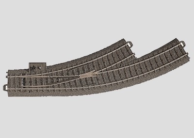 Märklin 24671 C-Pista Desvío curvo a la izquierda