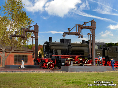 reserva anticipada Kibri 39422 H0 ​Grúa de agua con brazo articulado, 2 piezas.