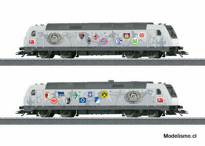 Märklin H0 36655 Locomotora diésel &quot;Bundesliga&quot; - usado