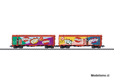 Märklin 45685 Set de vagones de mercancías con dos vagones frigorífico estadounidenses - usado
