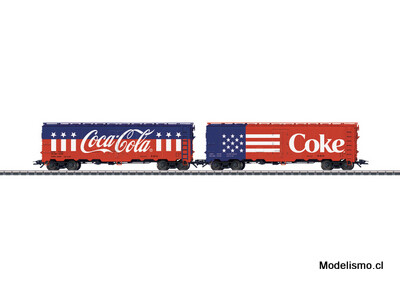 Märklin 45686 Set de vagones de mercancías con dos vagones frigorífico estadounidenses - usado