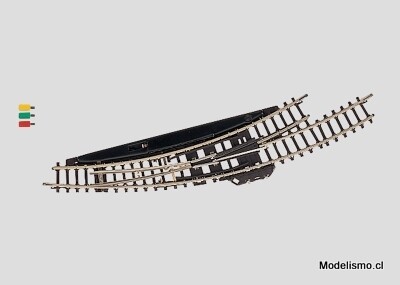 Märklin Z 8568 Desvío electromagnético en curva a la izquierda - usado