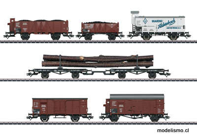 Märklin 46017 Set de vagones de mercancías a juego con lalocomotora de vapor serie BR 95